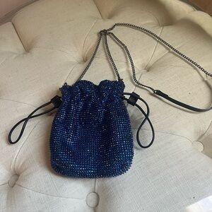 Simply Vera Vera Wang Midnight Blue Beaded Mini Cross Body Bag